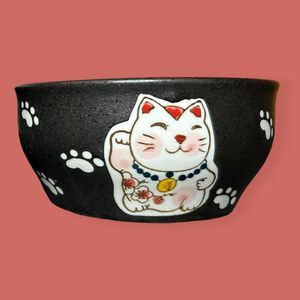 😺 LUCKY CAT BOWLS SET OF TWO